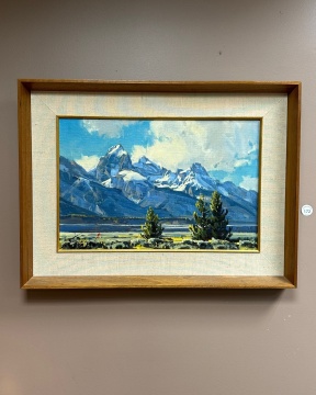 Conrad Schwiering (American, 1916–1986), "Evening Mantle, Jackson Hole, Wyoming"