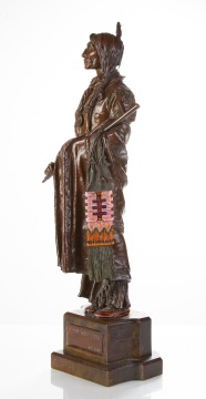 Carl Kauba (Austrian, 1865-1922), Chief Wolf Robe