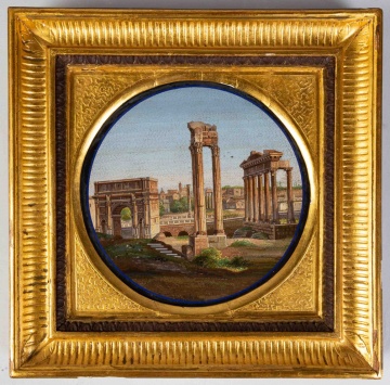 19th Century Italian Micromosaic of Roman Forum