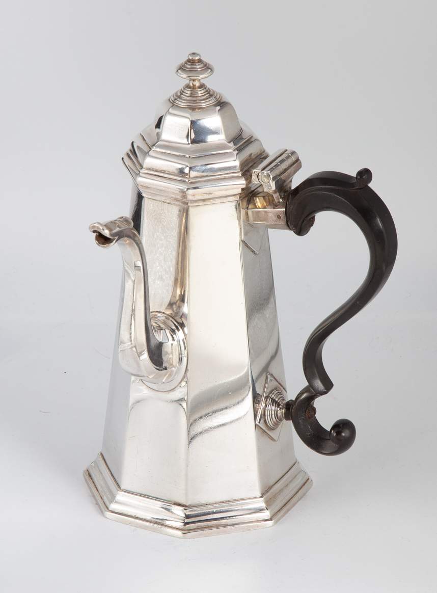 George I Silver Octagonal Coffee Pot, Mark of Arthur Dicken, London ...