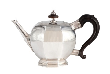 George I Silver Octagonal Teapot, Mark of John Eckford II, London, 1726