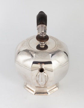 George I Silver Octagonal Teapot, Mark of John Eckford II, London, 1726