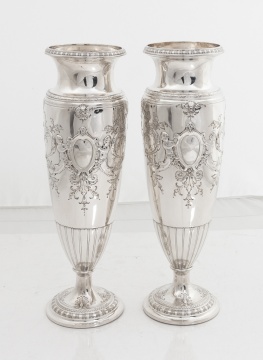 American Silver Vases