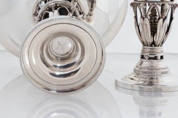Pair of Georg Jensen Silver “Queens” Bowls 250B by Johan Rohde