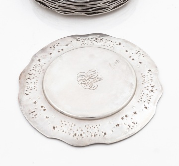 (12) American Silver Plates