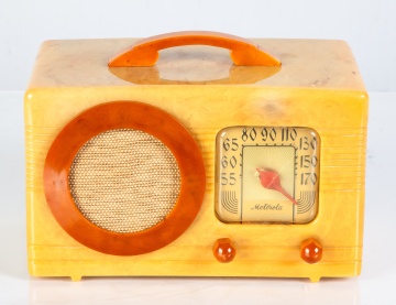 Motorola 50X Catalin Radio in Yellow with Faux Tortoise Trim