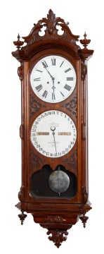 Ithaca No. 0 Bank Calendar Regulator Clock