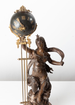 French Swinging Arm Clock