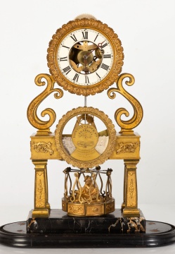 Fine and Rare Aaron Dodd Crane Carousel Year-going Astronomical Timepiece