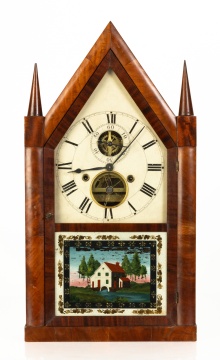 Rare Silas B. Terry Balance Wheel Steeple Clock