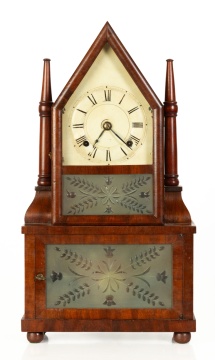 Birge & Fuller Miniature Steeple Wagon Spring Clock