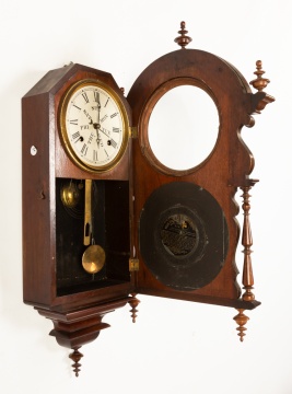 Welch Spring and Co. Wagner Double Dial Calendar Clock