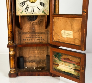 Forestville Manufacturing Co. Miniature Triple Decker Clock