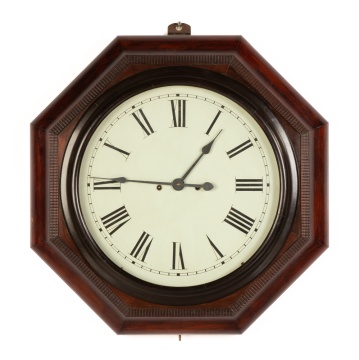 Atkins Clock Co. Large Ogee Octagon Ripple Clock