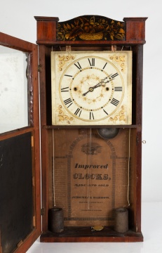 Jerome & Darrow Bronzed Looking Glass Clock