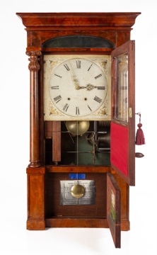 Exceedingly Rare American Organ Clock, by Kirk, Bristol, CT