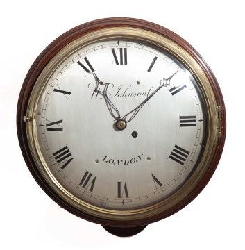 English Dial Clock, William Johnson, London
