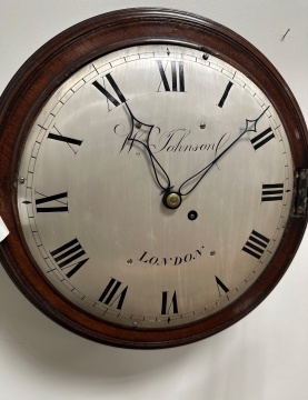 English Dial Clock, William Johnson, London