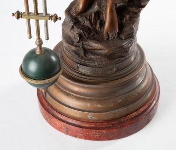 Large French Swinging Arm Mystery Clock