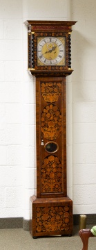 Henry Perry, London, Marquetry Inlaid Longcase Clock