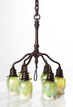 Tiffany Studios Six-Light Chandelier