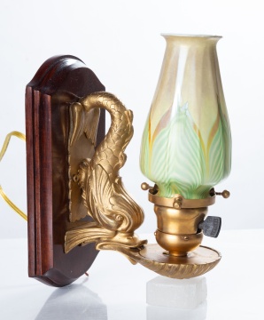 Tiffany Studios Pair of Dolphin Sconces