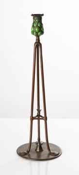 Tiffany Studios Blown-Out Candlestick with Snuffer