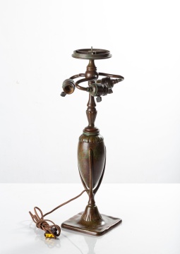 Tiffany Studios "Torpedo" Bronze Lamp Base