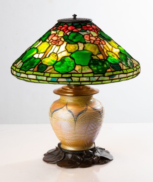 Tiffany Style Geranium Lamp