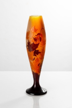 Emile Galle (French, 1846-1904) Maple Leaf Vase