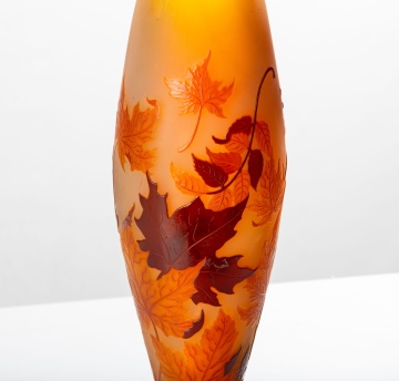 Emile Galle (French, 1846-1904) Maple Leaf Vase
