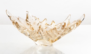 Lalique Champs-Elysees Bowl with Gold Luster