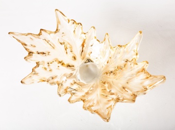 Lalique Champs-Elysees Bowl with Gold Luster