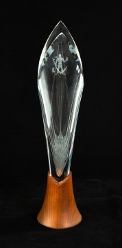 Steuben 'Harvest Morning' Crystal Vase