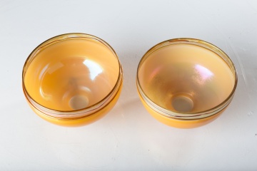 Two Steuben Style Art Glass Shades