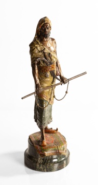 Attributed to Franz Xavier Bergmann (Austrian, 1861-1936) Moorish Warrior