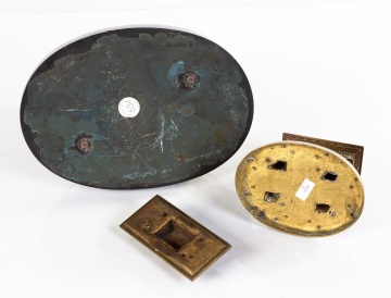 (2) 19th Century Grand Tour Gilt Bronze Arc De Triomphe Sculptures