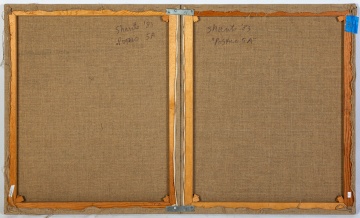 (2) Paul Sharits (American, b. 1943) "Posalo 5A" & "Posalo 5A"