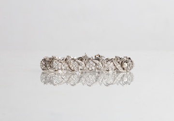 Jabel 18K White Gold and Diamond 'Add-A-Link' Bracelet
