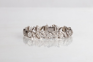 Jabel 18K White Gold and Diamond 'Add-A-Link' Bracelet
