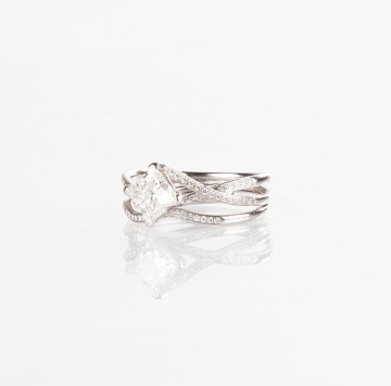 Ladies 1.19CT. Princess Cut Diamond Ring