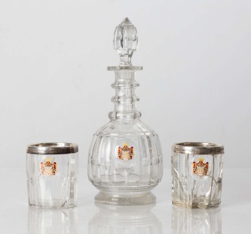 Tsar Alexander II (1818-1881) - Decanter and Tumbler from his personal service