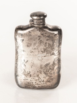 James S. Wadsworth, Tiffany & Co. Sterling Silver Flask