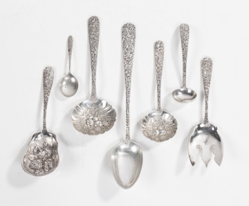 Seven Silver Serving Pieces