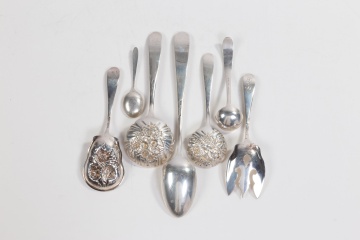 Seven Silver Serving Pieces