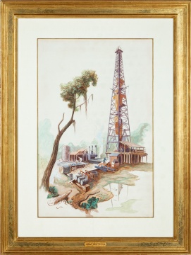 Thomas Hart Benton (American, 1889-1975) Oil Well