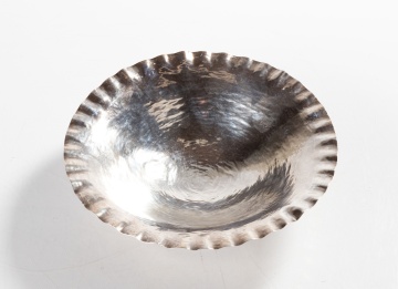 Silver Wiener Werkstatte Footed Bowl