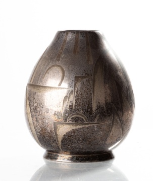 Württembergische Metallwarenfabrik (WMF) Silver Plate Modernist / Art Deco Vase