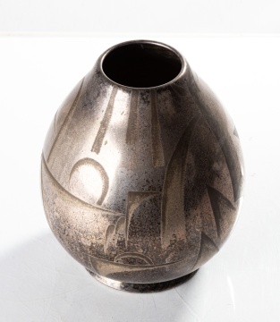 Württembergische Metallwarenfabrik (WMF) Silver Plate Modernist / Art Deco Vase