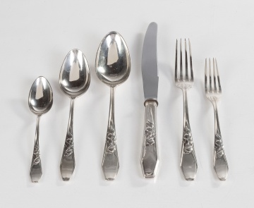 German Sterling Silver "Pomona" Flatware